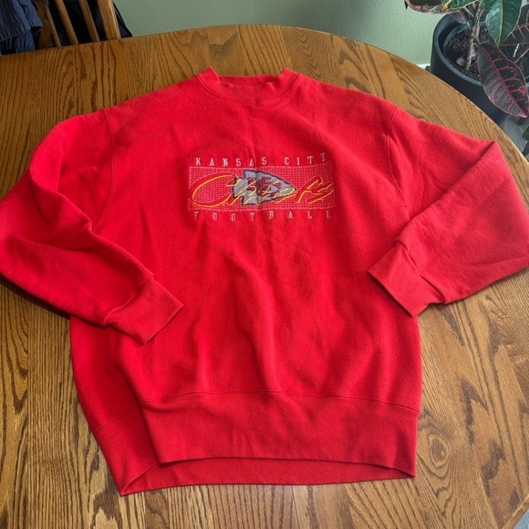 Kansas City Chiefs Vintage Crewneck Size Large - Picture 1 of 11